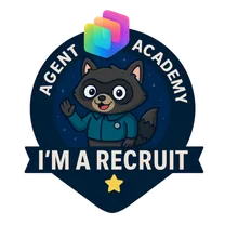 Badge Microsoft Agent Academy