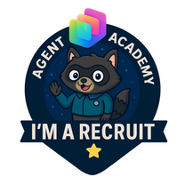 Badge Microsoft Agent Academy